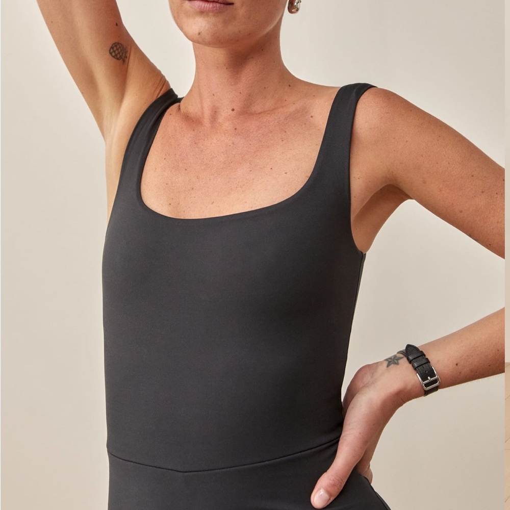 RARE Black Amy Ecostretch Reformation Exercise Dress - Picture 3 of 8